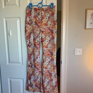SHEIN Vibrant Floral Print Waistband